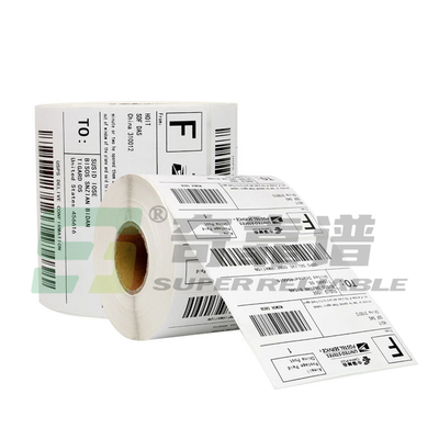 DT Тепловой верхний термальный транспортный лист Express Waybill Adhesive Label 100mm*150mm In Roll