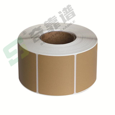 светло-коричневый Kraft Paper Лицевая бумага Лепильная наклейка Наклейка наклейка в рулонах