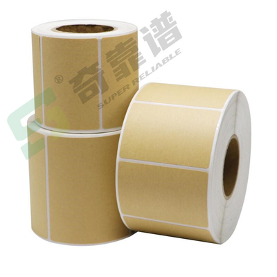 светло-коричневый Kraft Paper Лицевая бумага Лепильная наклейка Наклейка наклейка в рулонах
