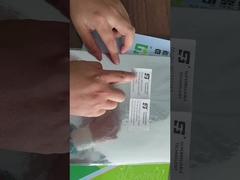 WG3733 Яркий серебряный ПЭТ с белой стеклянной подкладкой